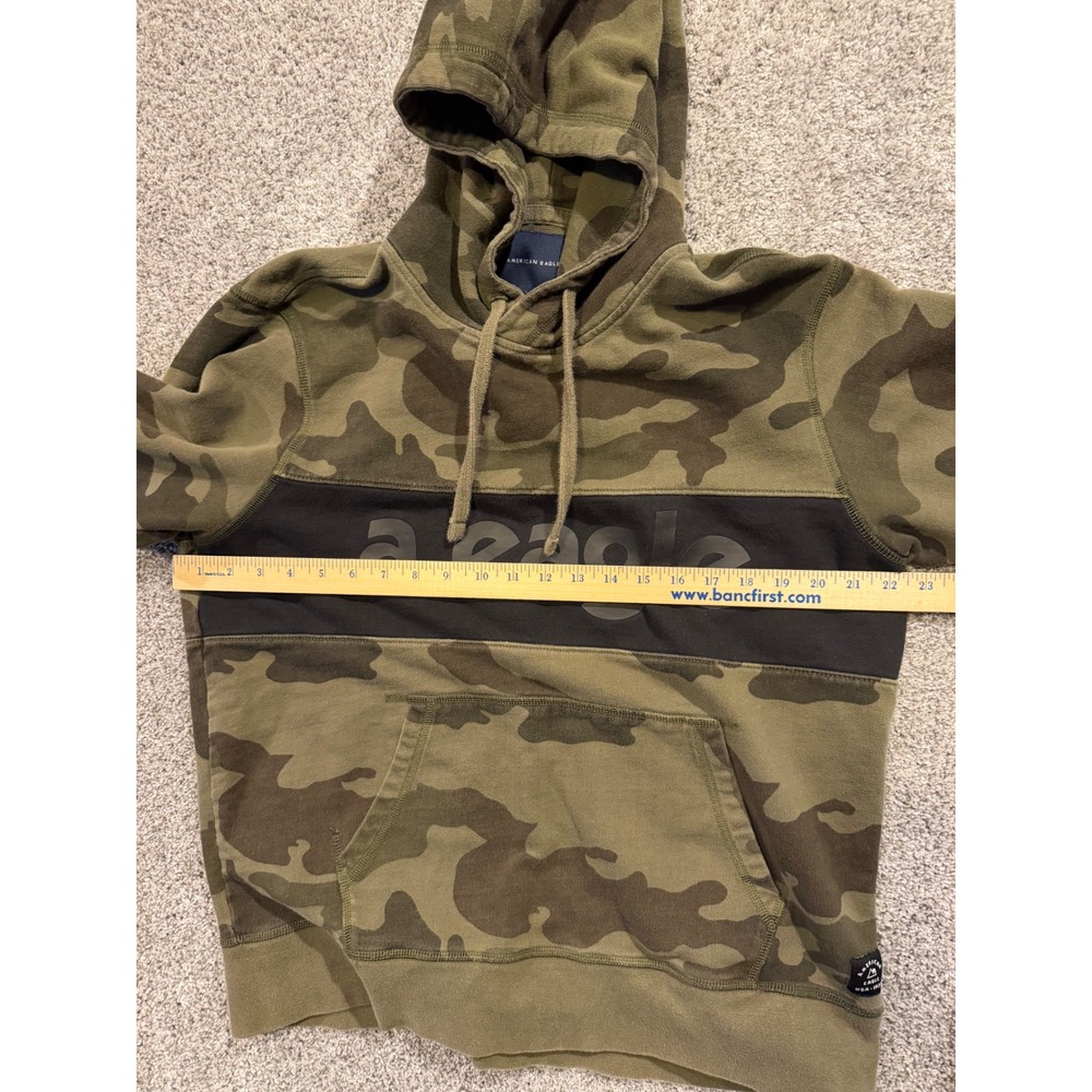 American Eagle Outfitters Sweatshirt Men Large Camo Hoodie Pullover Front Pocket - Picture 7 of 10